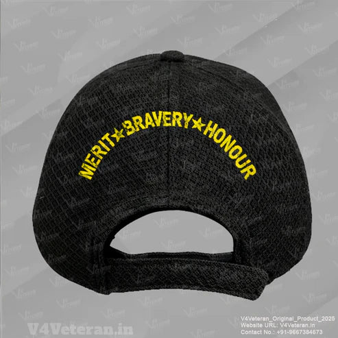 Indian Coast Guard Officers' (Black) Veterans Baseball Cap