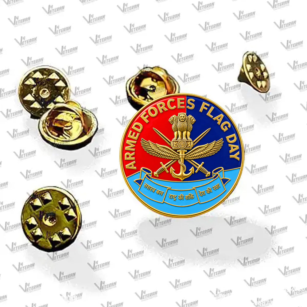 Indian Armed Forces Flag Day for Blazer Lapel Pin