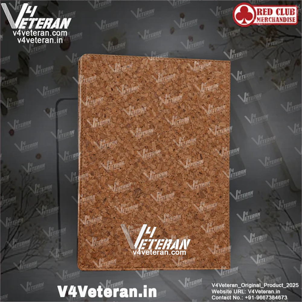 Classic BSF (Veteran) Office Notebook with Phone–Card Pocket & Elastic Pen Loop (cork)