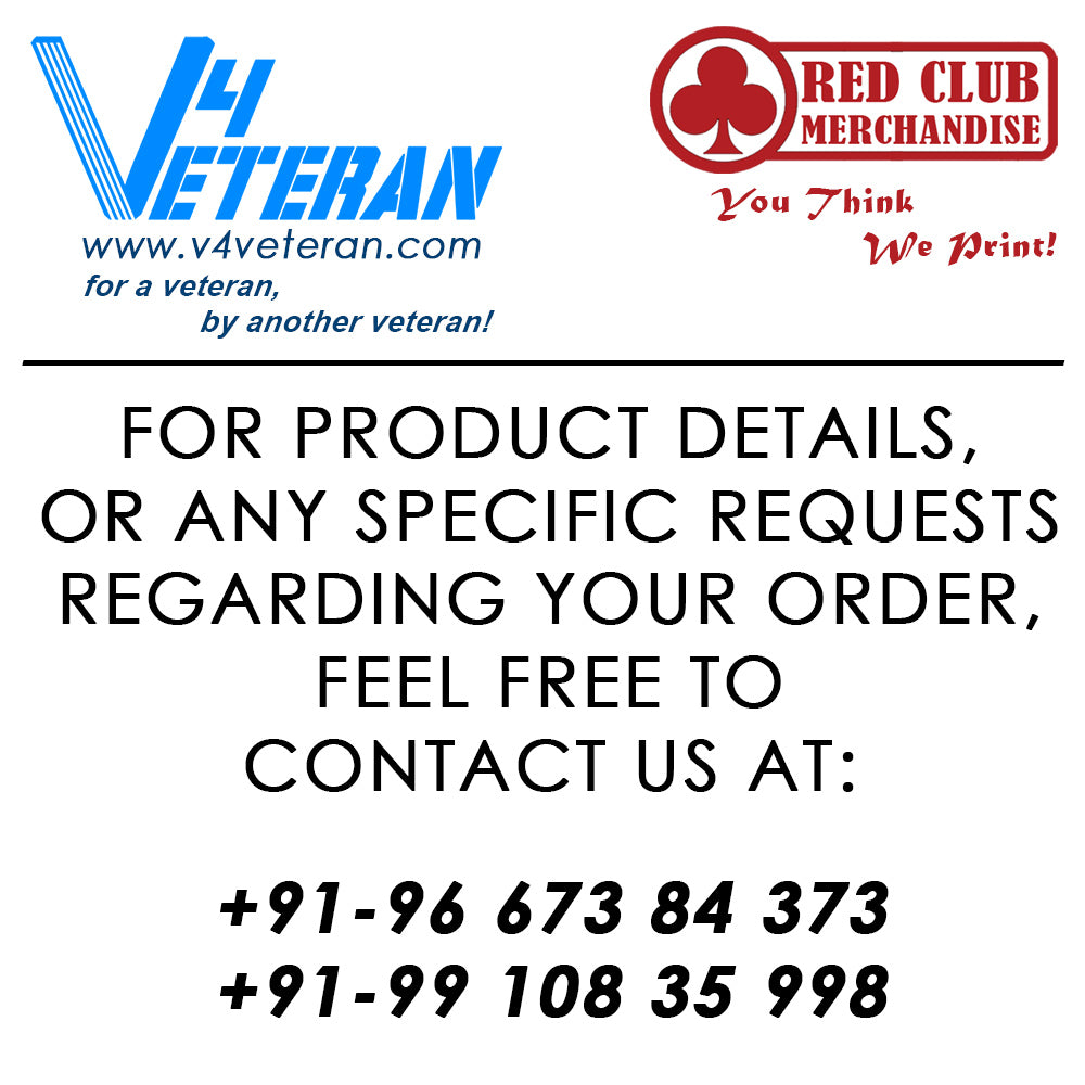 ITBP Veteran Car & Bike Stickers – 4 Inside Glass for Cars + 3 Back Gumming for 2-Wheelers (7 pcs)