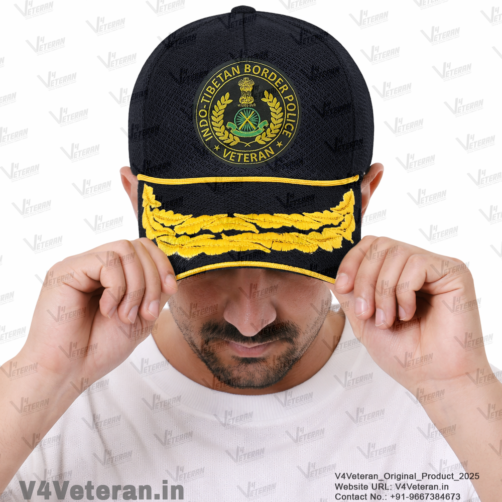 ITBP-Flag Officers' (Black) Veterans Baseball Cap