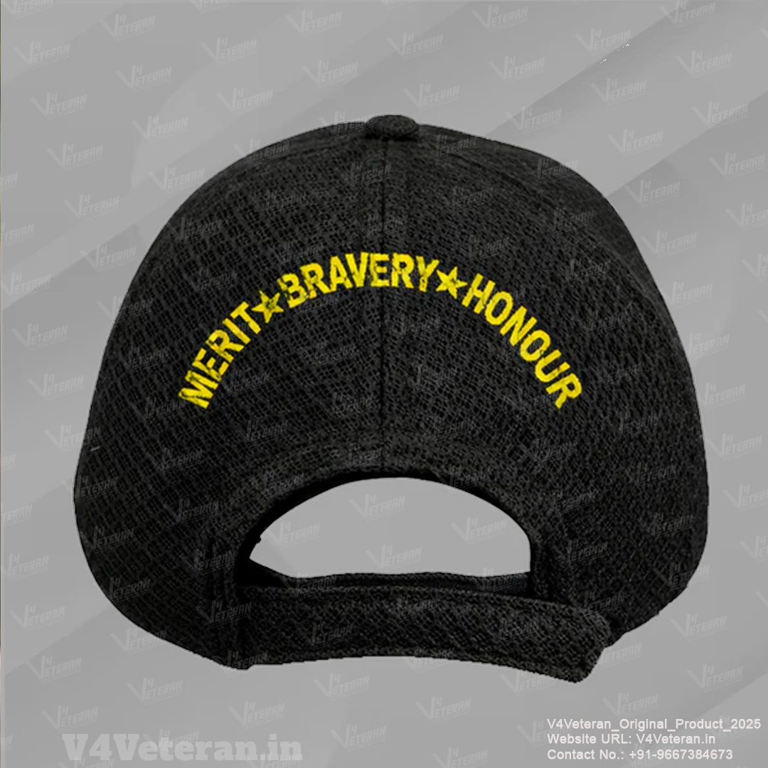 Indian Army Officers' (Black) Veterans Baseball Cap