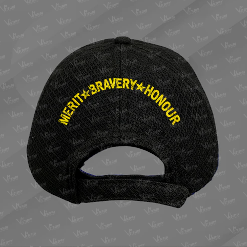 SSB-Proudly Served (Black) Veterans Baseball Cap