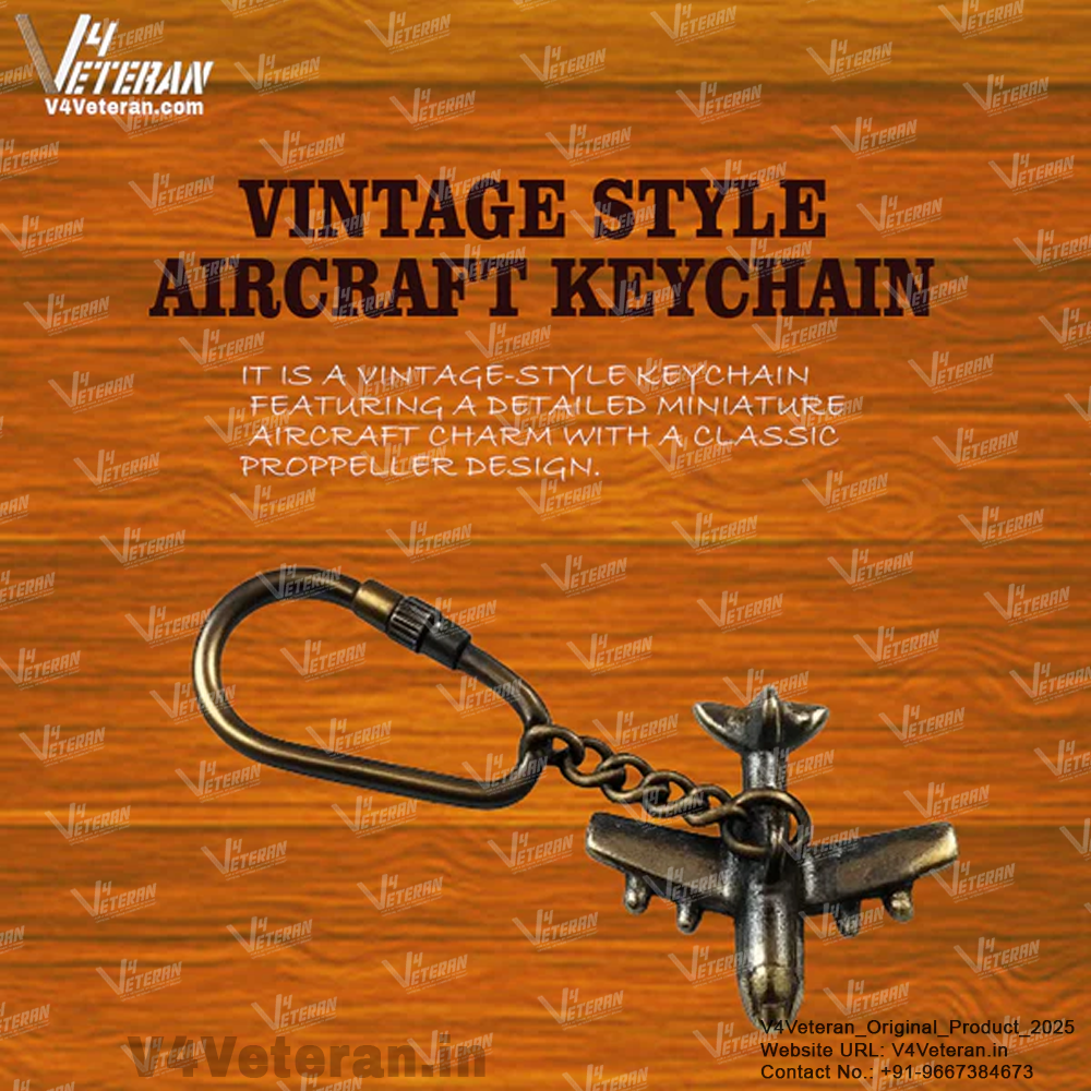 Vintage Style Aircaft Keychain