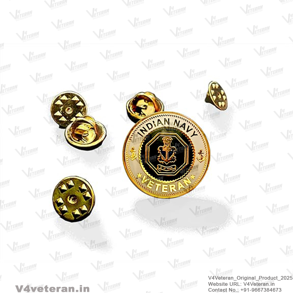 Lapel Pin for Blazer (Indian Navy Veteran)