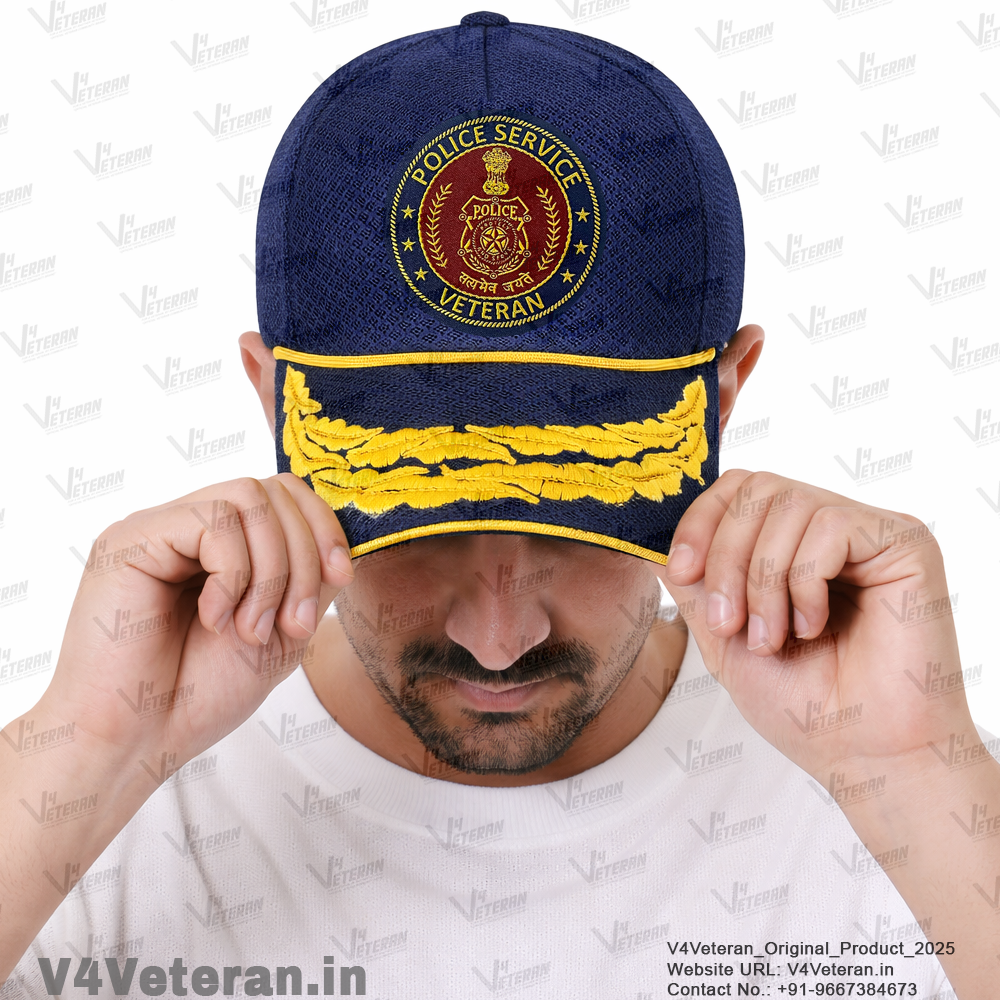 Police Service-Flag Officers' (Blue) Veterans Baseball Cap
