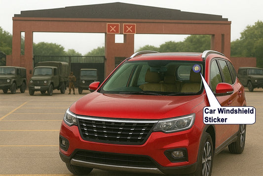 INDIAN RAILWAY Veteran Windshield Front Gumming Vinyl Stickers/Decals for Inside Pasting (Pack of 7)