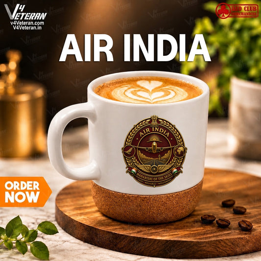 Air India white premium coffee mug