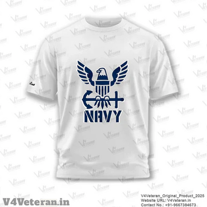 Indian Navy Pride T-Shirt – Bold Eagle Emblem