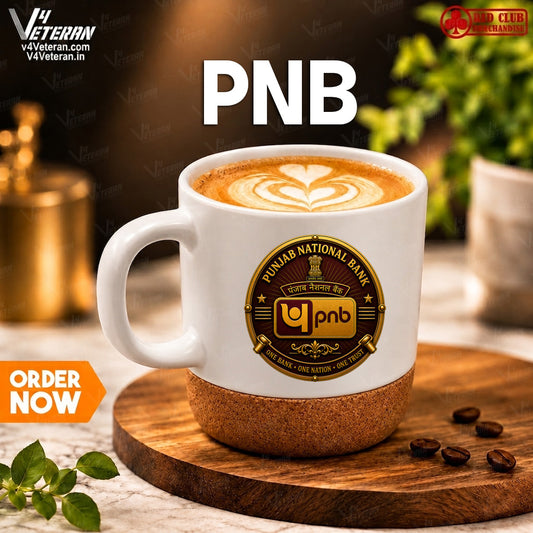PNB white premium coffee mug