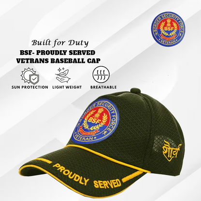 BSF (Olive Green) Proudly Served Baseball Cap for Veterans