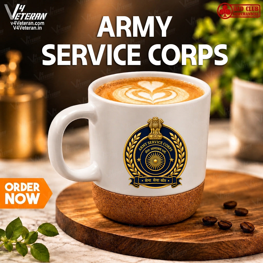 Army Service Corps white premium mugs