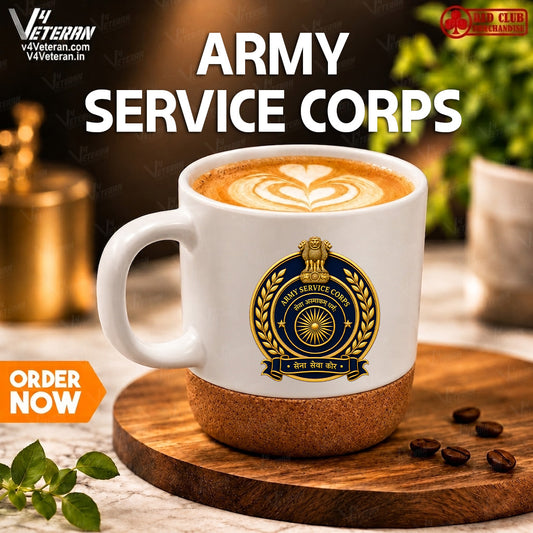 Army Service Corps white premium mugs
