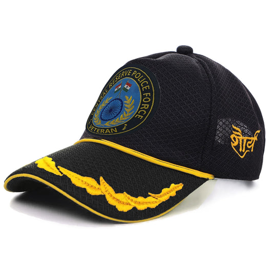 CRPF (Black) Officers' Baseball Cap for Veterans
