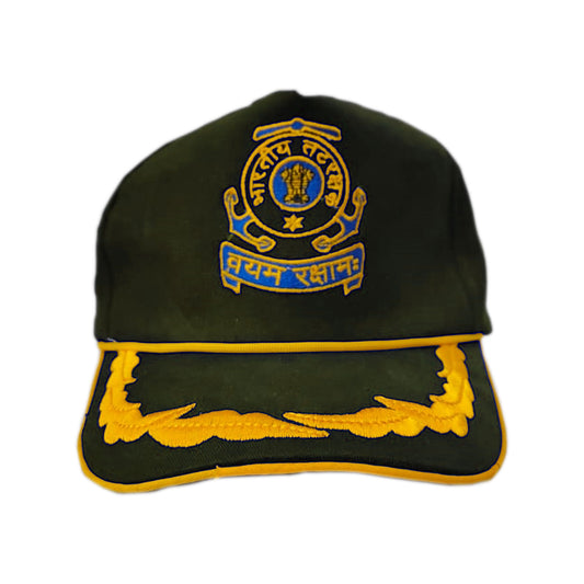 Indian Coast Guard Officers' (Olive Green) Baseball Cap