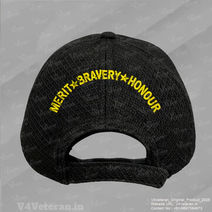 Indian Coast Guard Officers' (Black) Veterans Baseball Cap