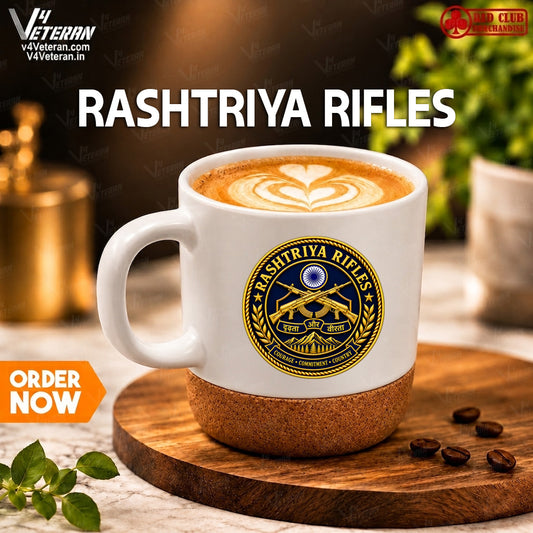 Rashtriya Rifles white premium coffee mugs