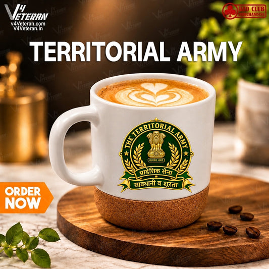 TERRITORIAL ARMY WHITE PREMIUM COFFEE MUG