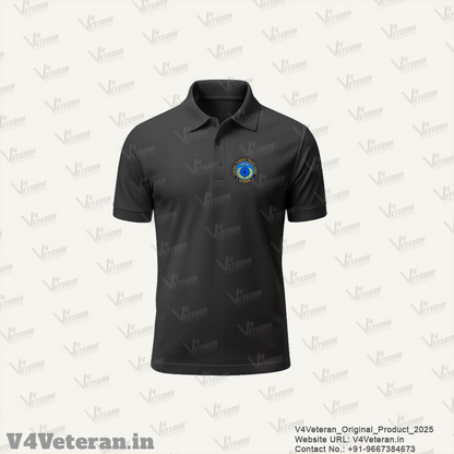 CRPF Veteran "Proudly Served" Black Polo Shirt