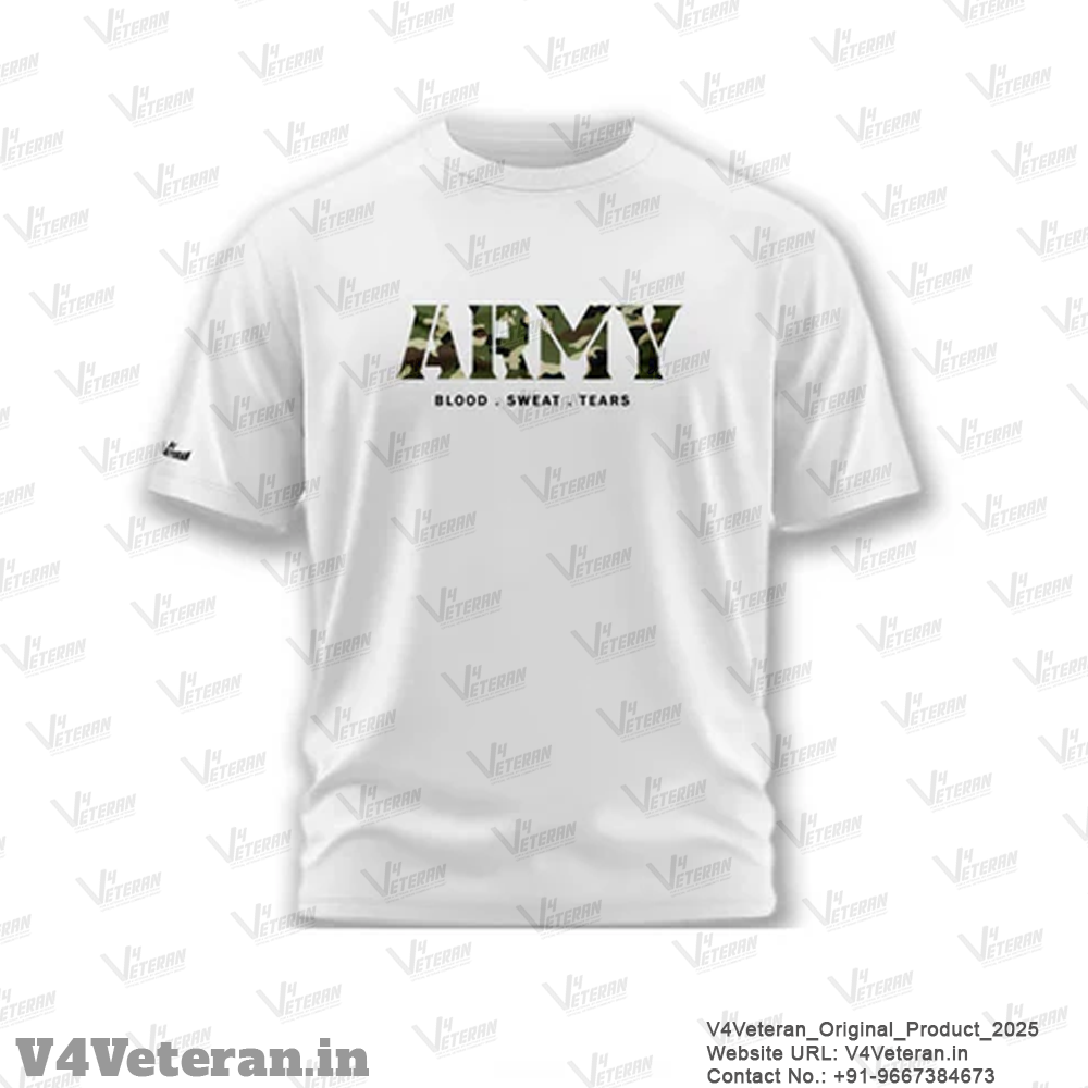 Indian Army Camouflage T-Shirt – Blood. Sweat. Tears