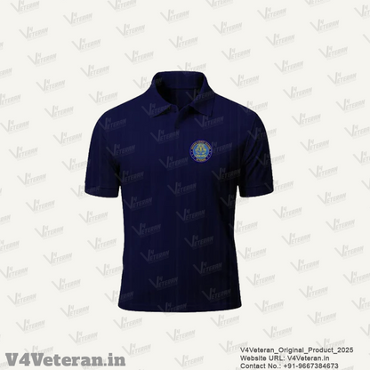 Indian Coast Guard Veteran Blue Polo T-Shirt