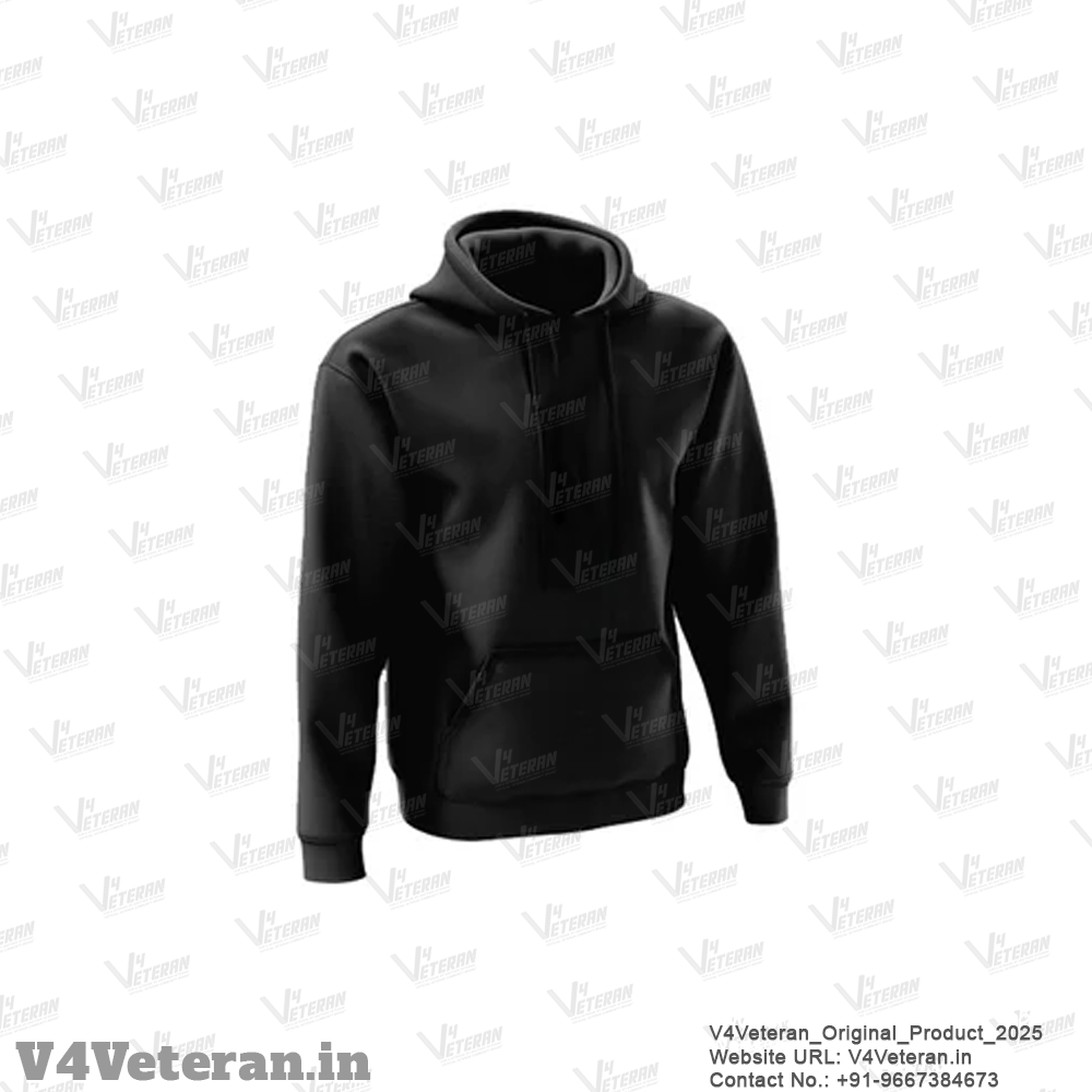 PREMIUM REGULAR HOODIES-GOLD COTTON FLEECE,320GSM (BLACK)