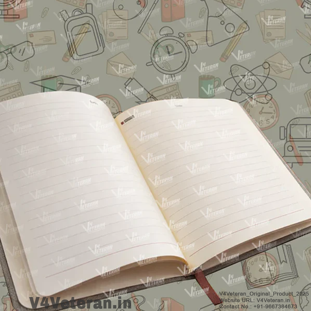 CISF (Veteran) Office Notebook with Phone–Card Pocket & Elastic Pen Loop