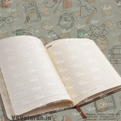 CISF (Veteran) Office Notebook with Phone–Card Pocket & Elastic Pen Loop