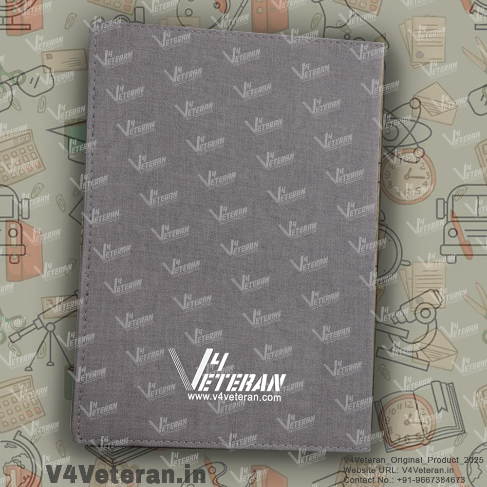 CISF (Veteran) Office Notebook with Phone–Card Pocket & Elastic Pen Loop