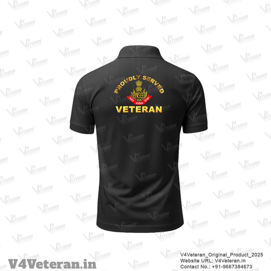 NSG Veteran Black Polo Shirt