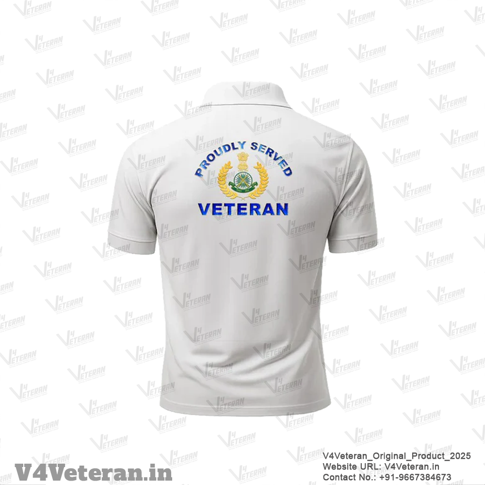 ITBP Veteran Polo T-Shirt – White Edition
