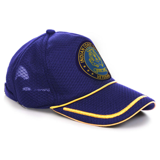 Indian Coast Guard-Proudly Served (Blue) Veterans Baseball Cap