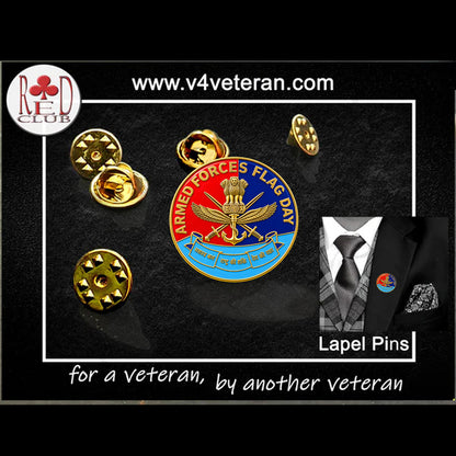 Indian Armed Forces Flag Day for Blazer Lapel Pin