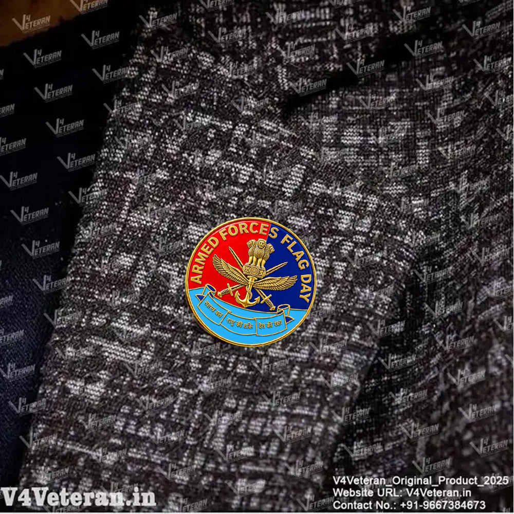 Indian Armed Forces Flag Day for Blazer Lapel Pin