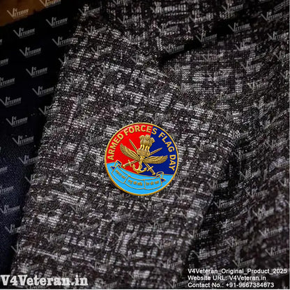 Indian Armed Forces Flag Day for Blazer Lapel Pin