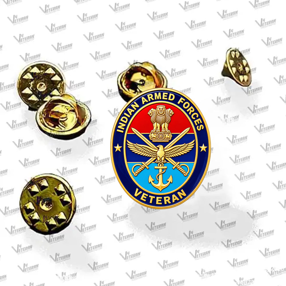 Lapel Pin for Blazer (Indian Army Veteran)