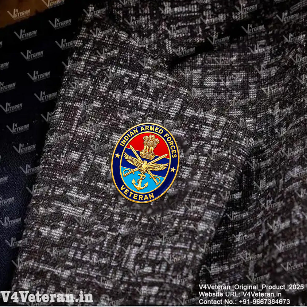 Lapel Pin for Blazer (Indian Army Veteran)