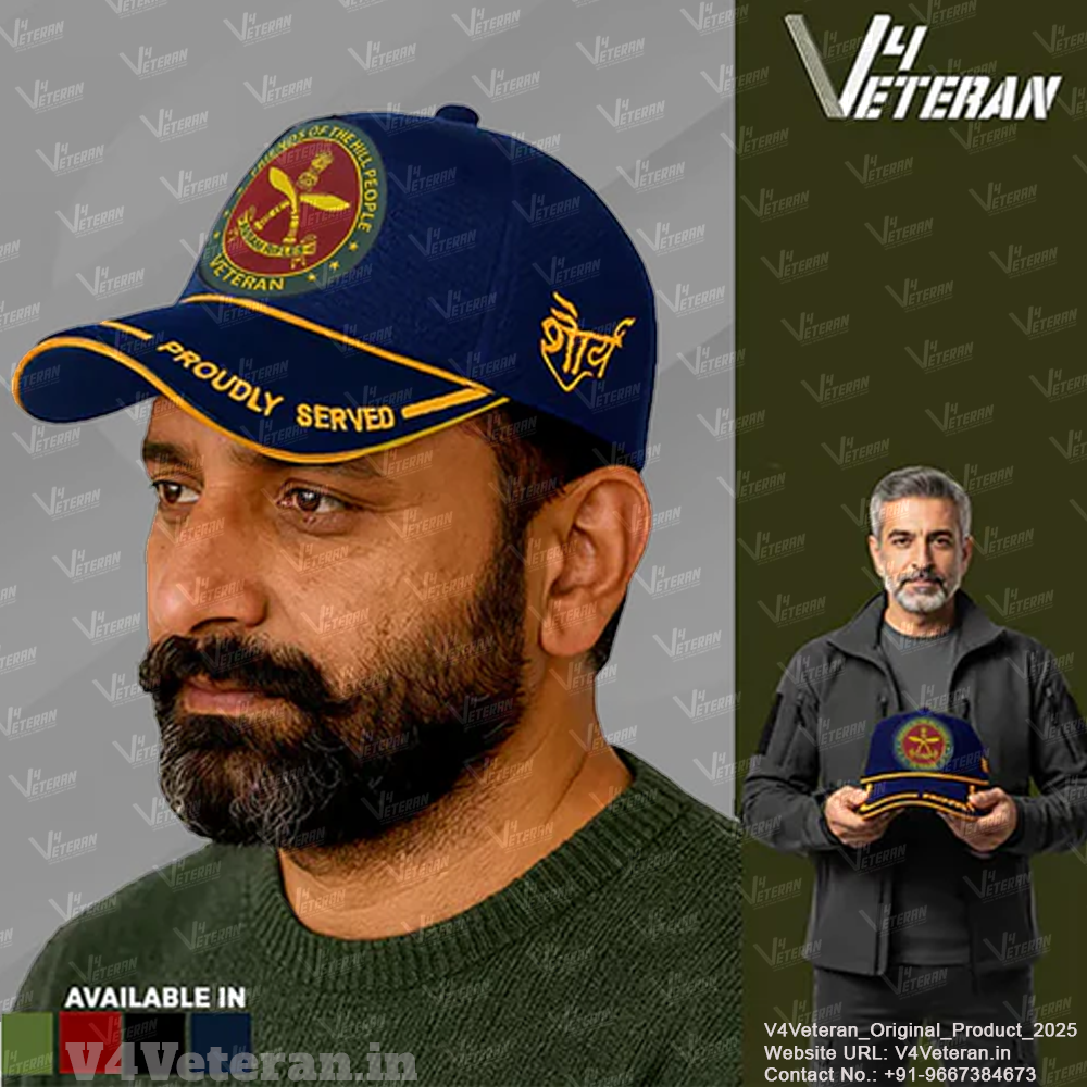 Assam Rifles-Proudly Served (Blue) Veterans Baseball Cap