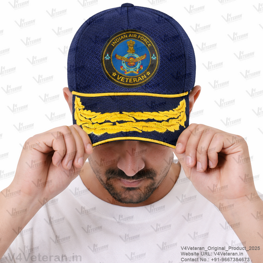 Indian Air Force-Flag Officers' (Blue) Veterans Baseball Cap
