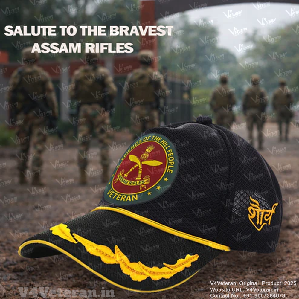 Assam Rifles Officers' (Black) Veterans Baseball Cap