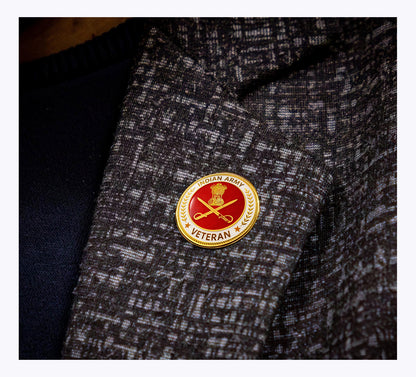 Lapel Pin for Blazer (Indian Army Veteran)