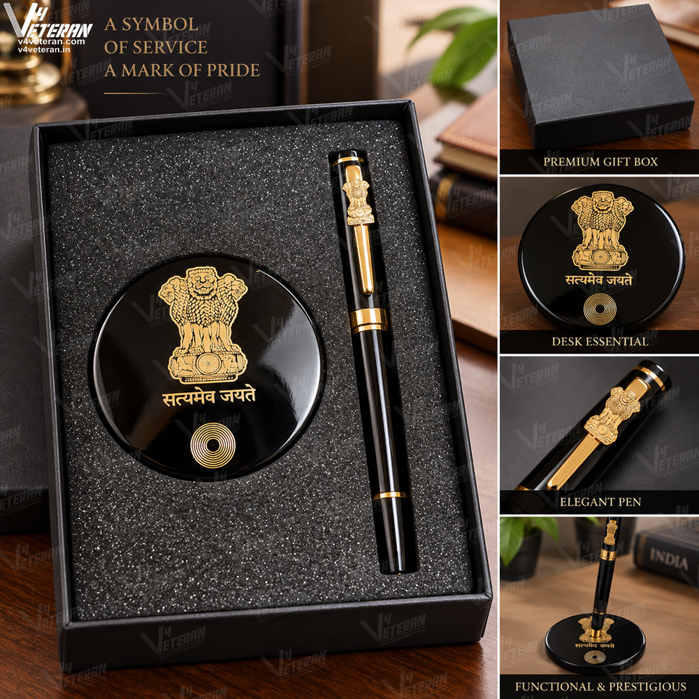 Premium Ashoka Pen with Magnetic Stand | Desk Accessory & Corporate Gift