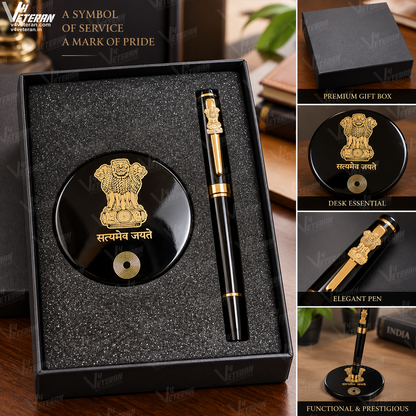 Premium Ashoka Pen with Magnetic Stand | Desk Accessory & Corporate Gift