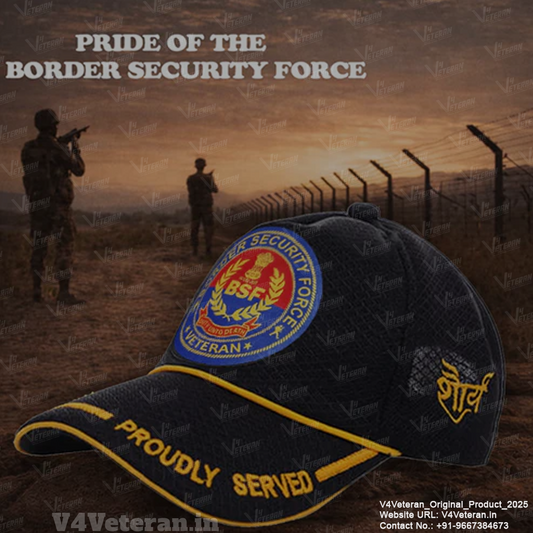 BSF (Black) Proudly Served Baseball Cap for Veterans