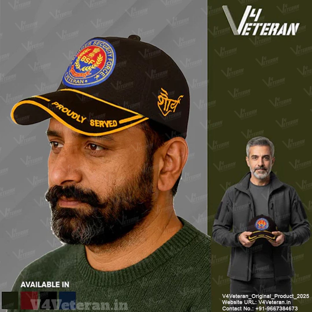 BSF (Black) Proudly Served Baseball Cap for Veterans