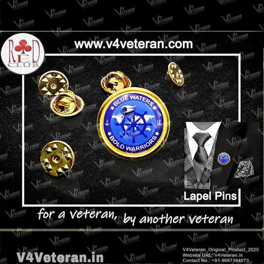 Lapel Pin for Blazer (Blue Waters - Bold Warriors)