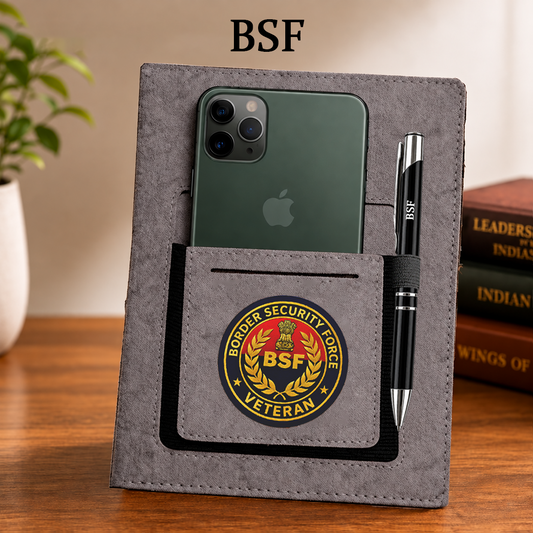 Classic BSF (Veteran) Office Notebook with Phone–Card Pocket & Elastic Pen Loop