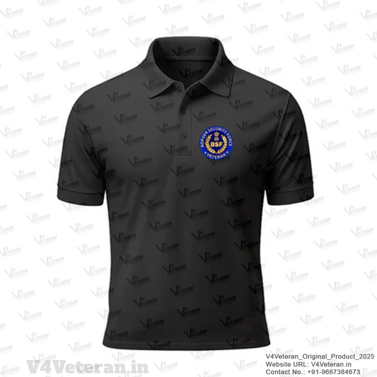 BSF Veteran Black Polo T-Shirt