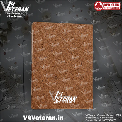 Classic BSF (Veteran) Office Notebook with Phone–Card Pocket & Elastic Pen Loop (cork)