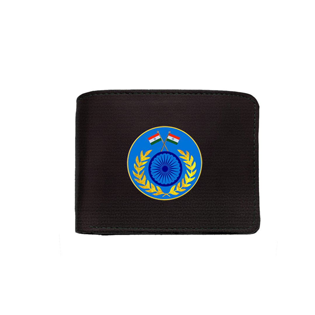 Black Wallet (Genuine Leather) for Men - CRPF